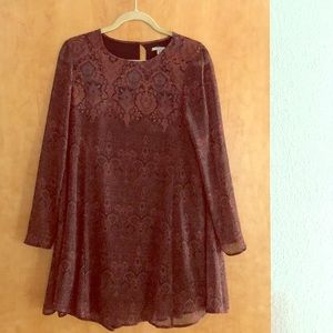 Urban outfitters maroon dress